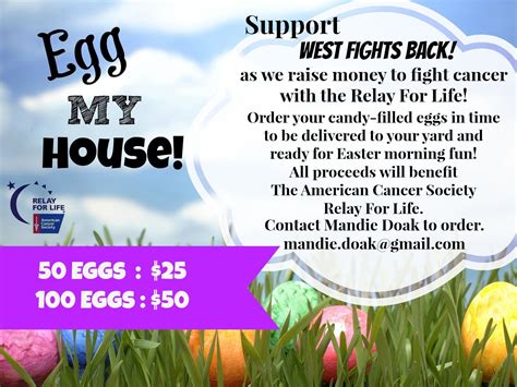 easter fundraising ideas for work.
